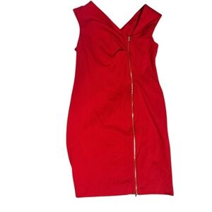 Calvin Klein Red Dress Sz 12